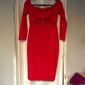 Lace Waist Midi Dress NWT