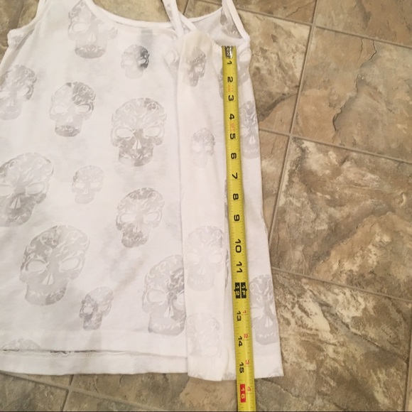 H&M DIVIDED white sugar skull tank top - Picture 7 of 7