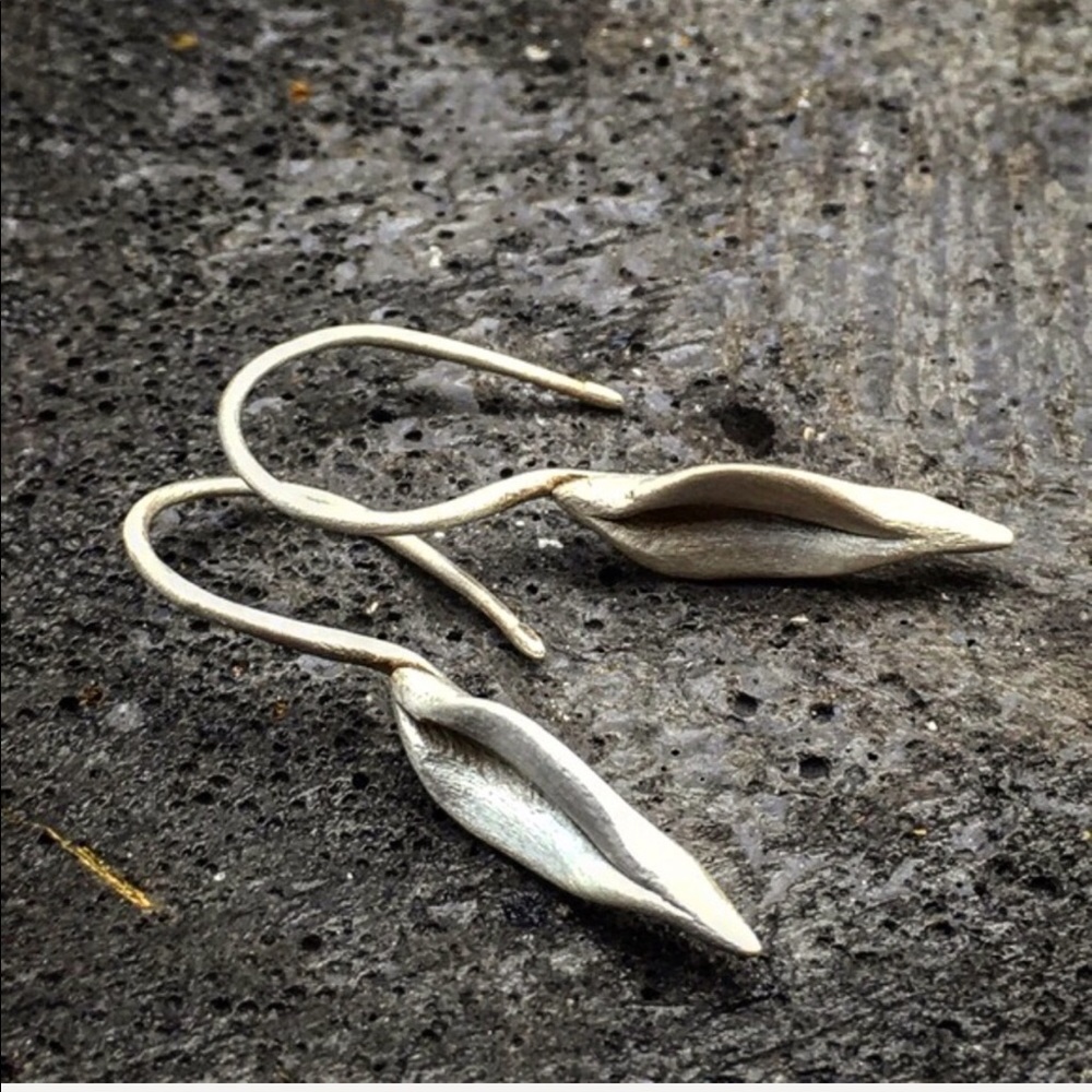 Matana Sterling Silver Organic formed earrings - Picture 5 of 5