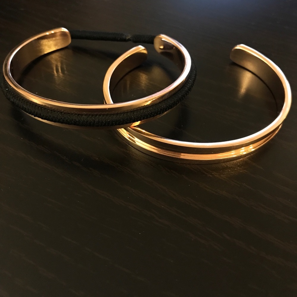 Hair Tie Bangle - Rose Gold