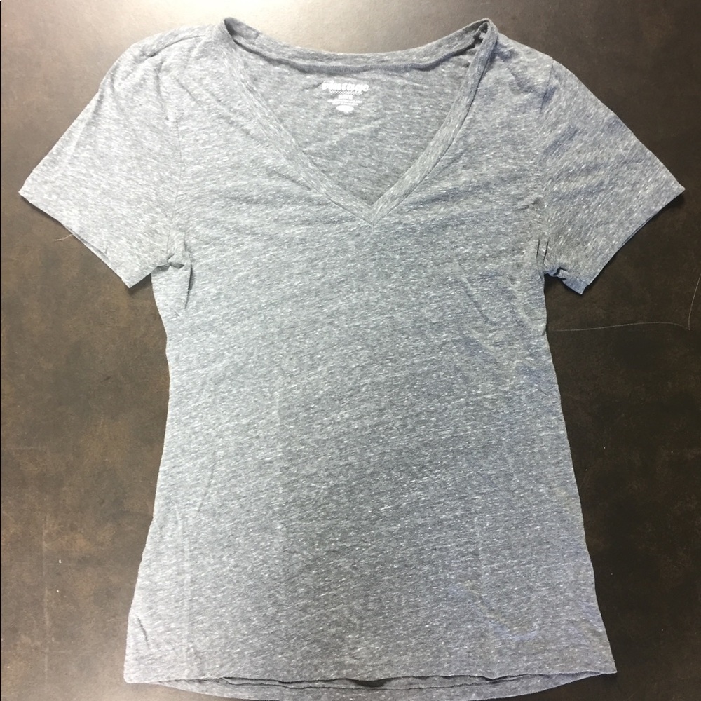 gray v neck