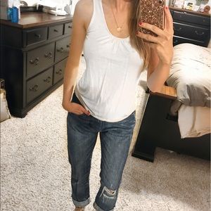 LOFT White dress tank top