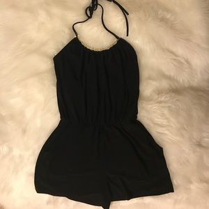 Gold Accent Romper
