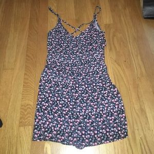 Floral print romper