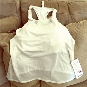 Woman lululemon athletic top.