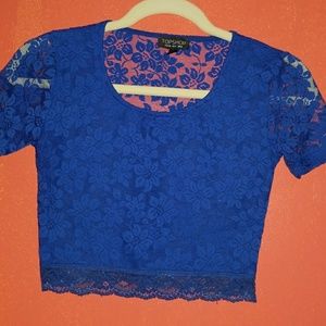 Royal Blue Top Shop Crop top