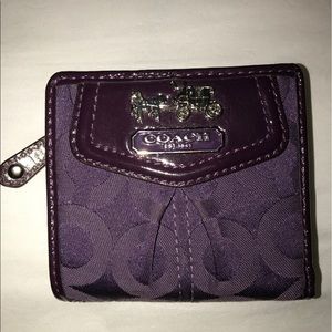 Purple Coach Mini Wallet!
