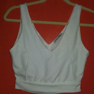 Zara White formal crop