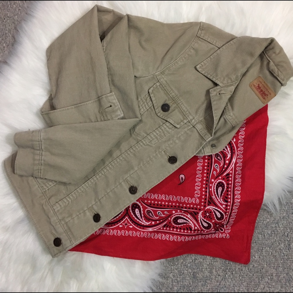 Levi's Long Sleeve Fitted Corduroy Trucker Jacket