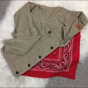 Levi's Long Sleeve Fitted Corduroy Trucker Jacket