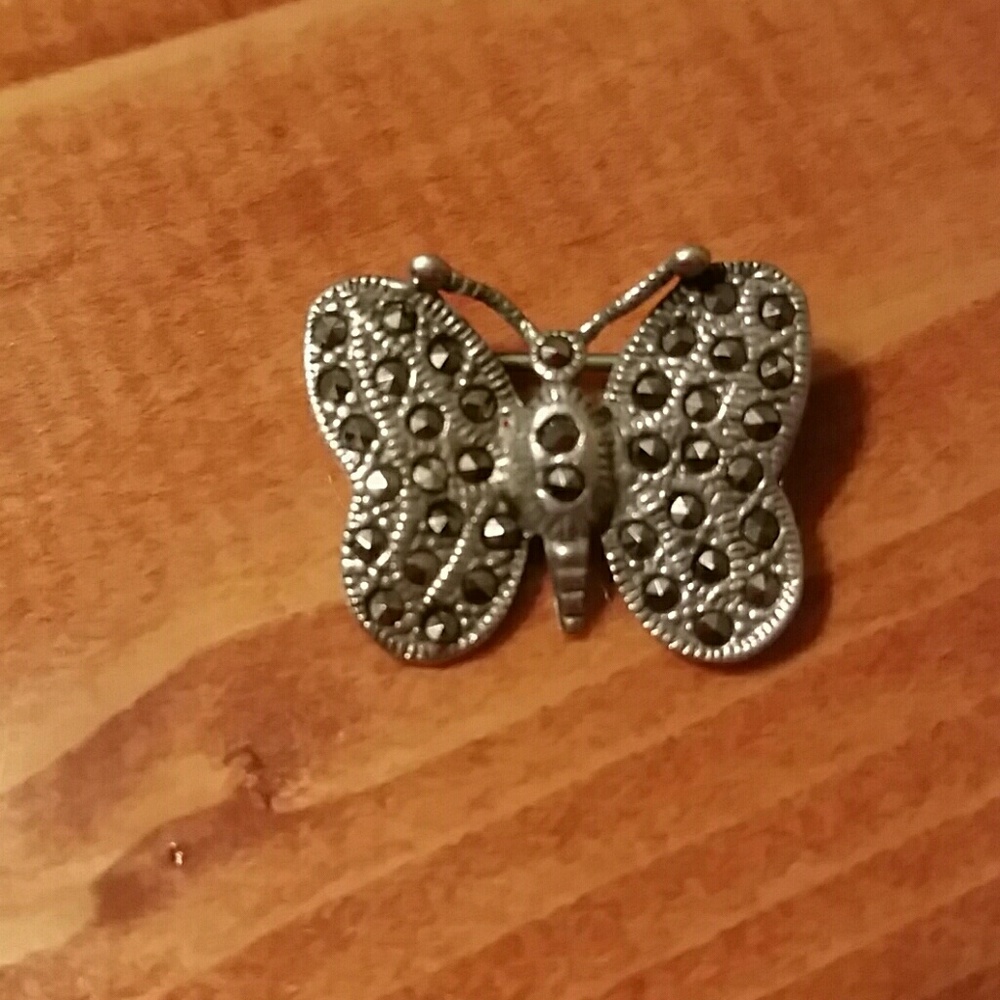 *SOLD*Sterling Silver Butterfly Pin