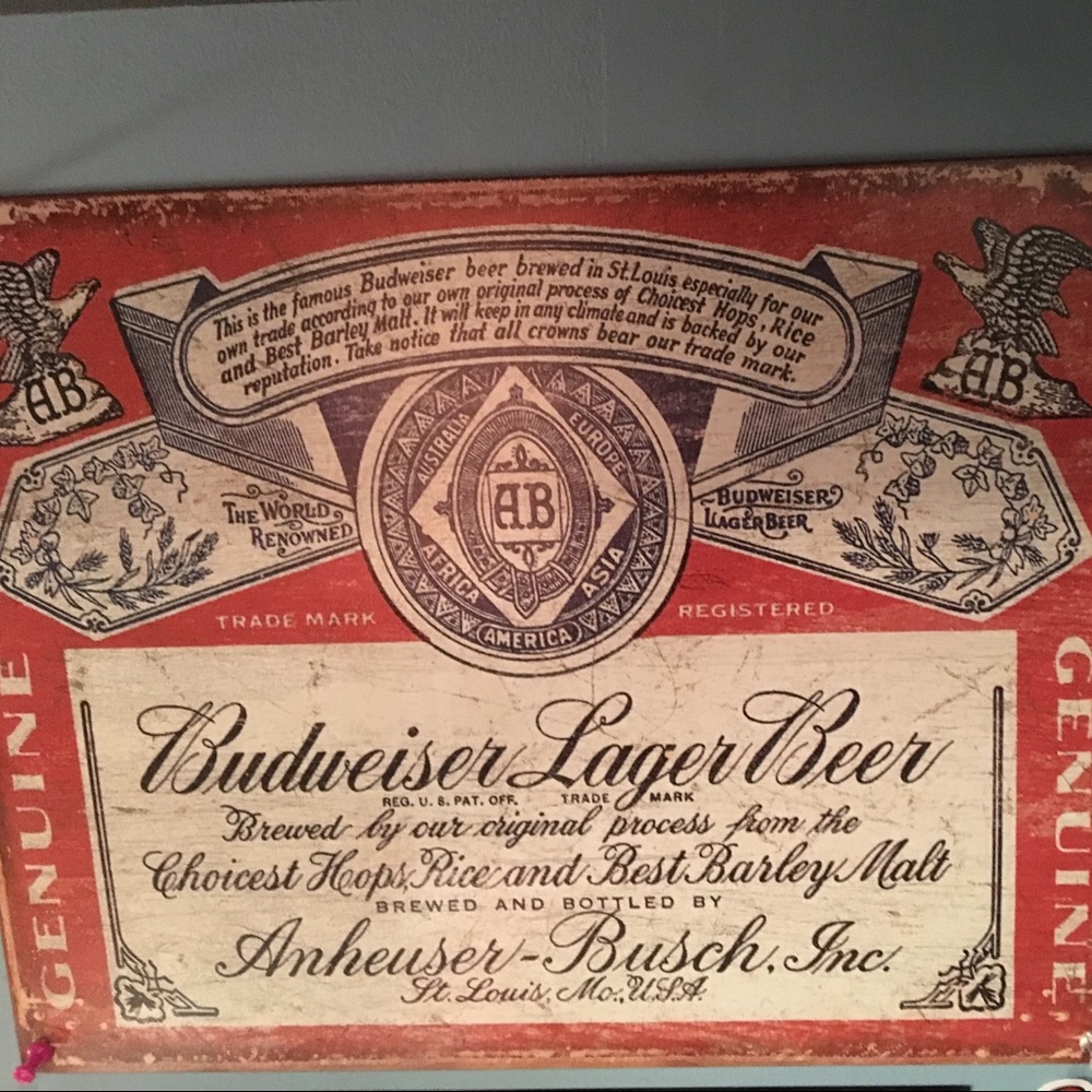Old Budweiser sign