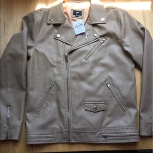 Obey Men's Vegan leather Moro jacket