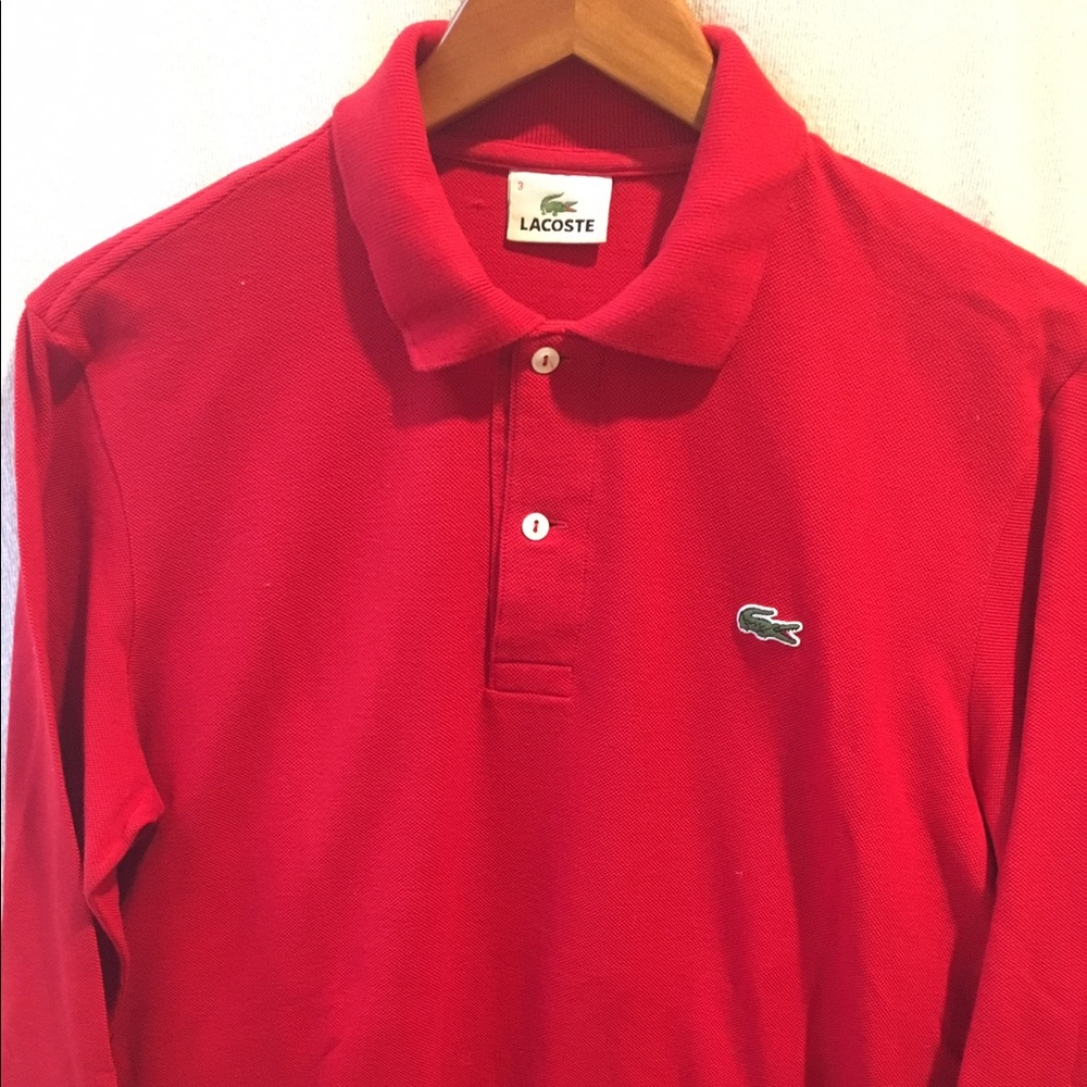 Men's Lacoste long sleeve shirt size 3