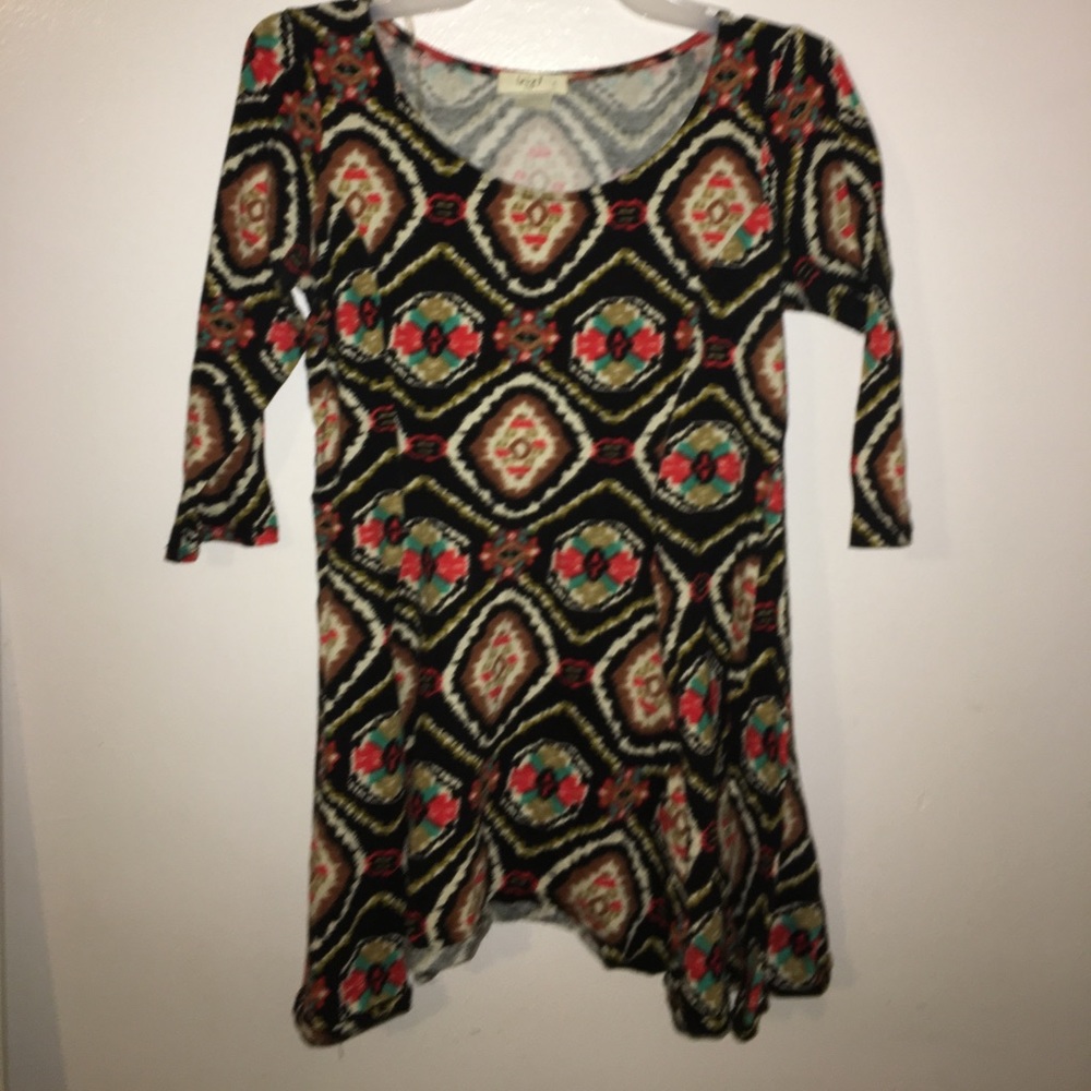 Mid sleeve mini dress
