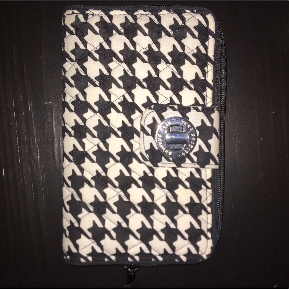 vera bradley midnight houndstooth wallet.