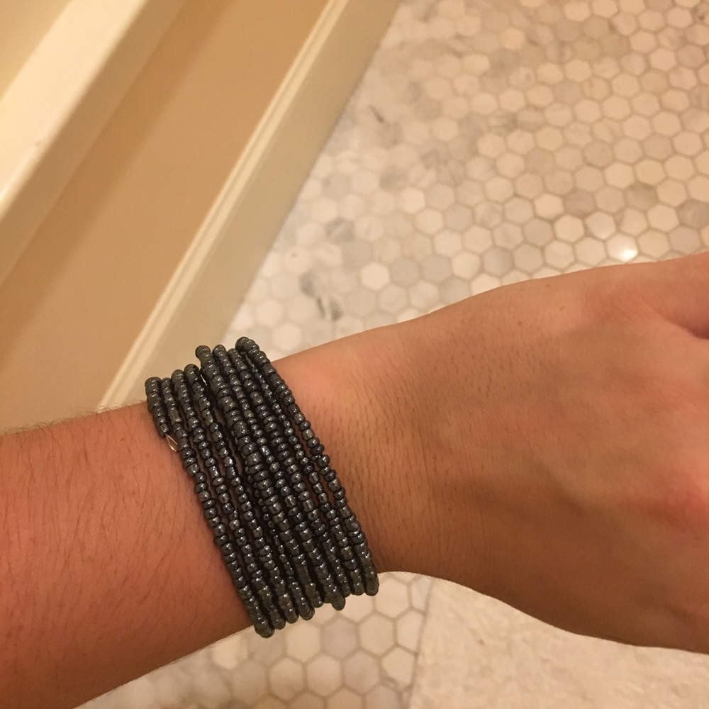 Metallic wrap/cuff bracelet