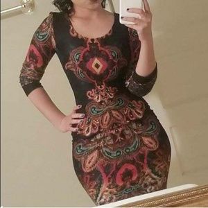 Alloy multicolored dress