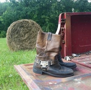 Harley-Davidson leather motorcycle boots size 10