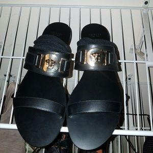 Versace tie up slides