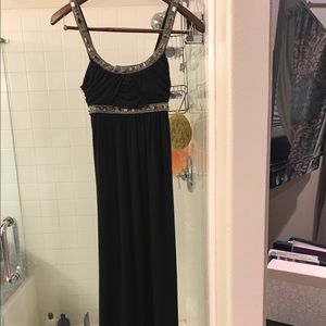 Nice black with stones evening dresses