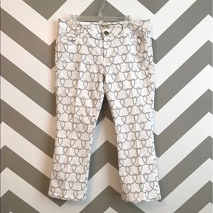 CAbi Nautical Rope Knot Capri Jeans