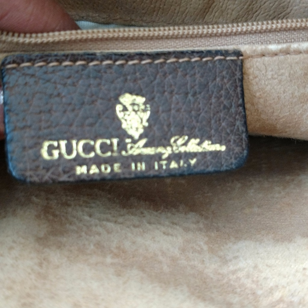 Sherry Stripe Vintage Gucci Tote Satchel - Picture 4 of 8