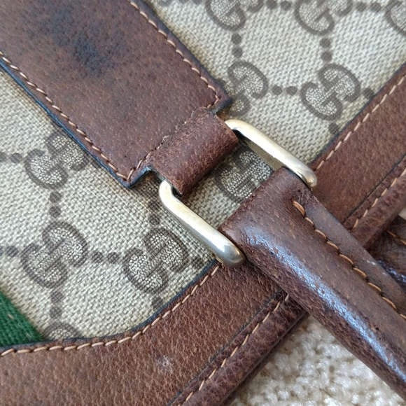 Sherry Stripe Vintage Gucci Tote Satchel - Picture 8 of 8