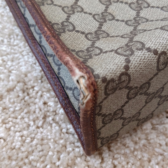 Sherry Stripe Vintage Gucci Tote Satchel - Picture 7 of 8