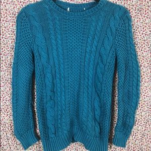 Cable knit sweater