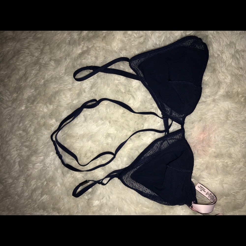 Navy Blue VS lace bralette