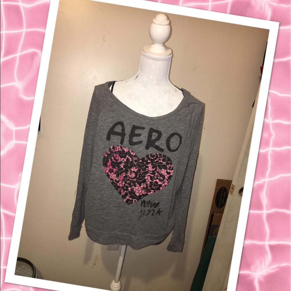 ☀️ SALE-Aeropostale heart ❤️  top size xl