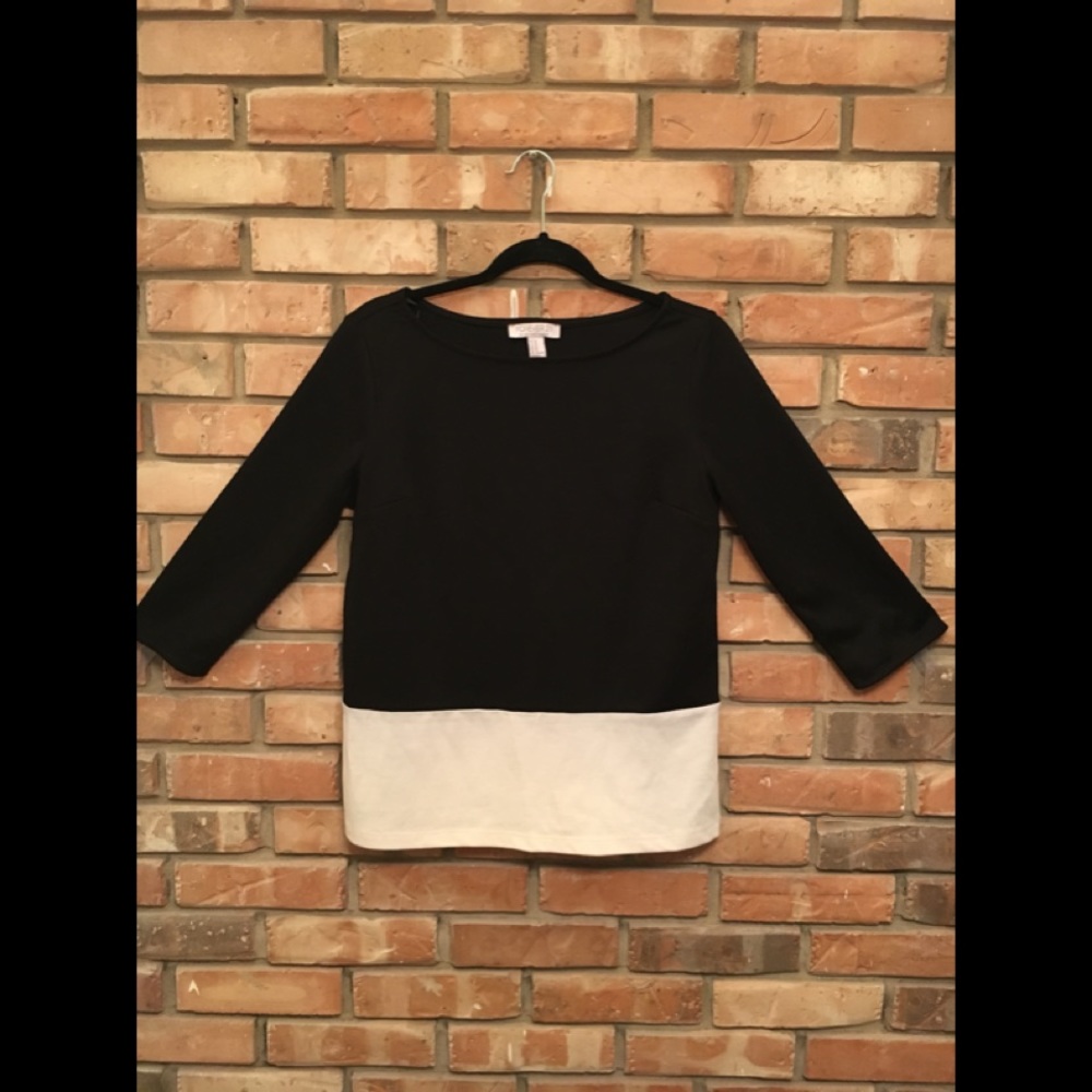 3/4 Color Block Top