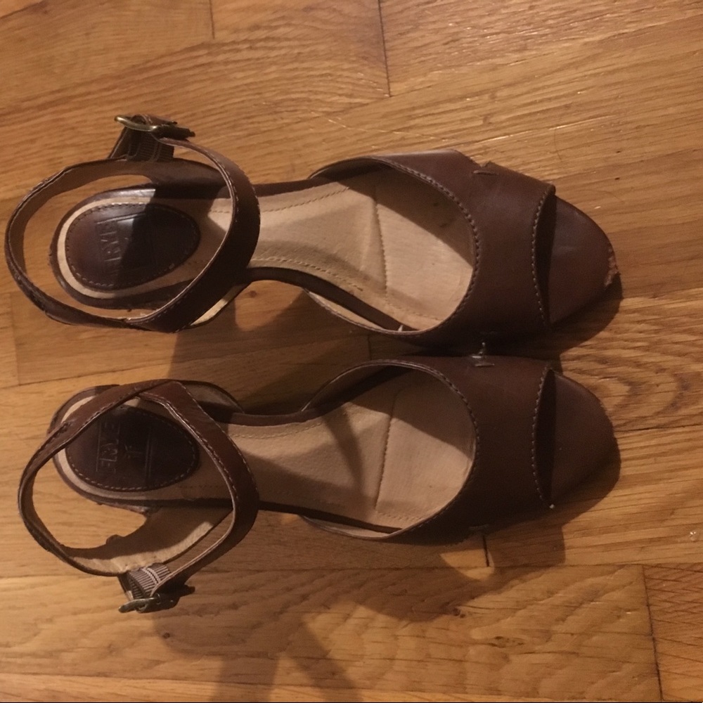 Brown Frye dress shoes