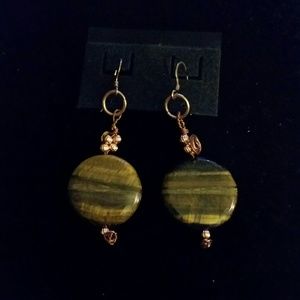 Tigers eye earrings
