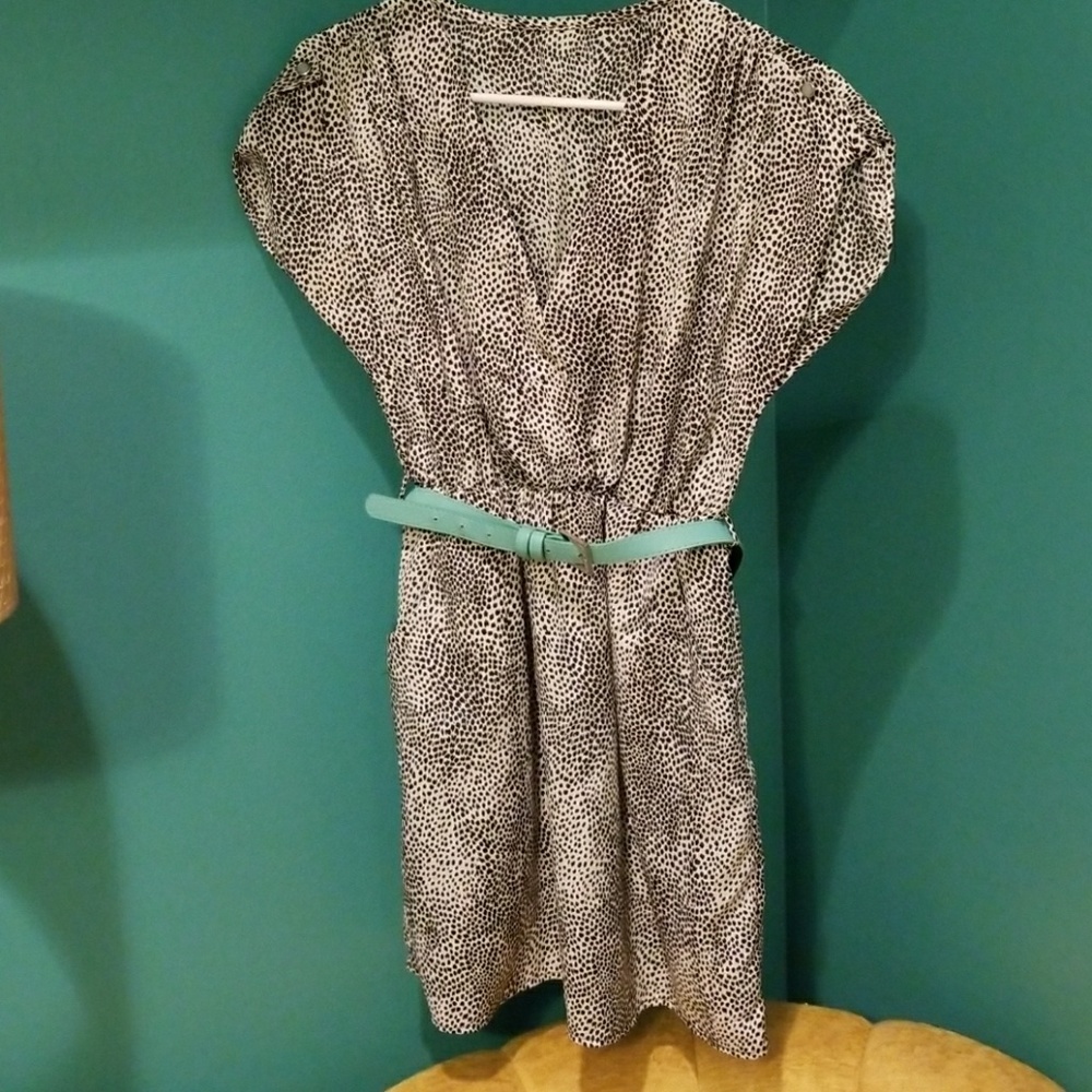 Abstract Animal Print Dress