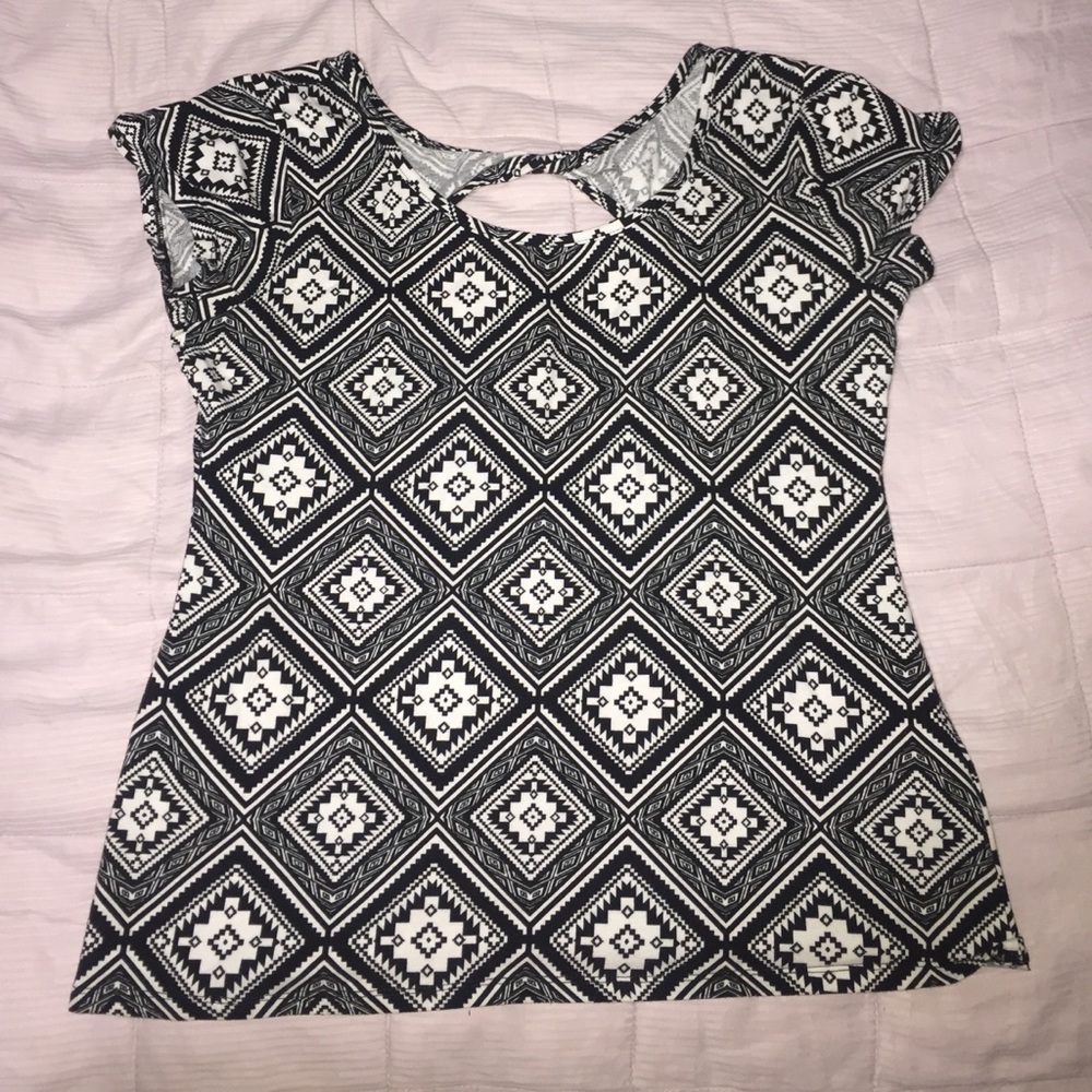 Black and white shirt