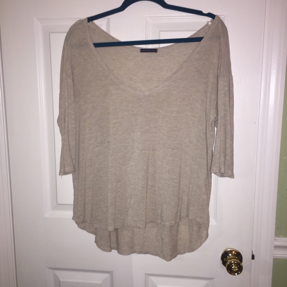 Basil Lola basic henley/thermal-type shirt