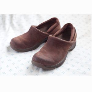 Dansko Leather Clogs, Size 38, Brown