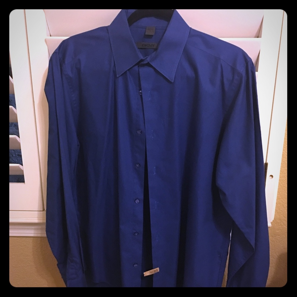 Men's DKNY long sleeve button up dress shirt