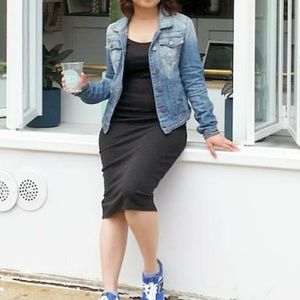 Alloy Black Midi Body Con