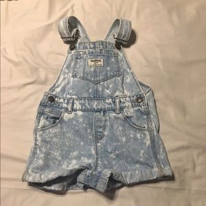 Osh Kosh denim overall shorts