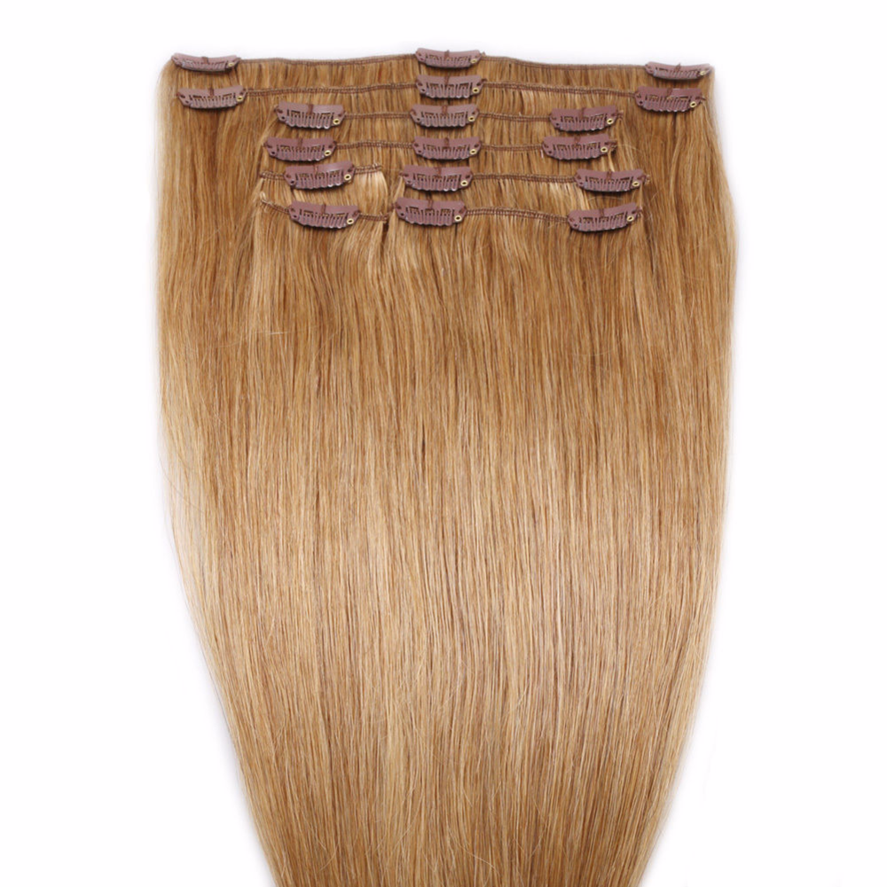NEW 24" Clip-in Blonde Remy Human Hair Extensions