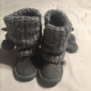 Gray boots