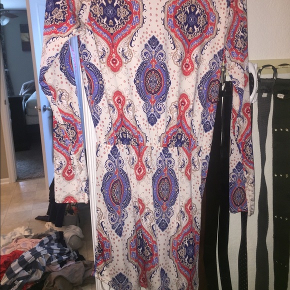 Gorgeous print tunic with elastic waist - Picture 2 of 4