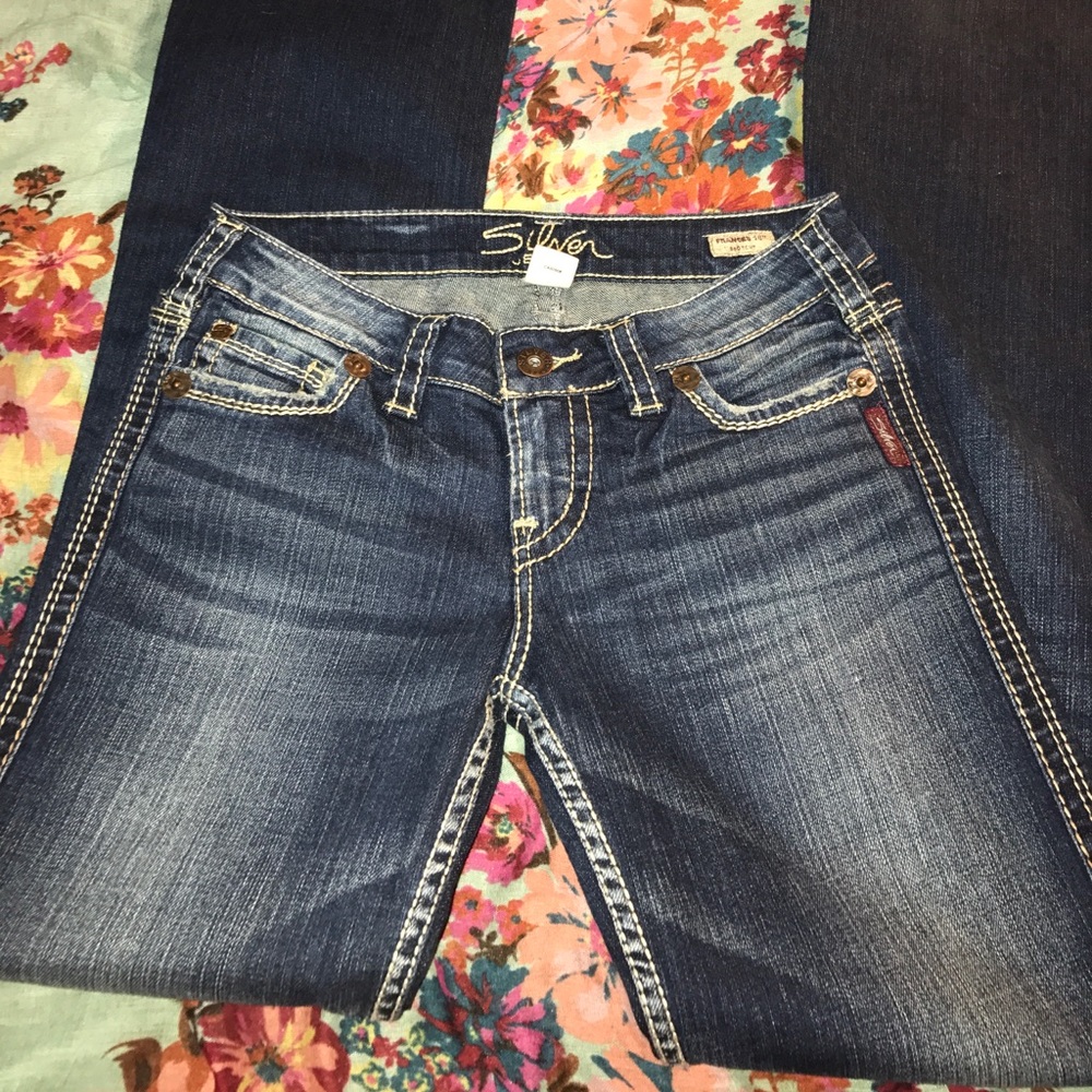 SILVER DESIGNER JEANS