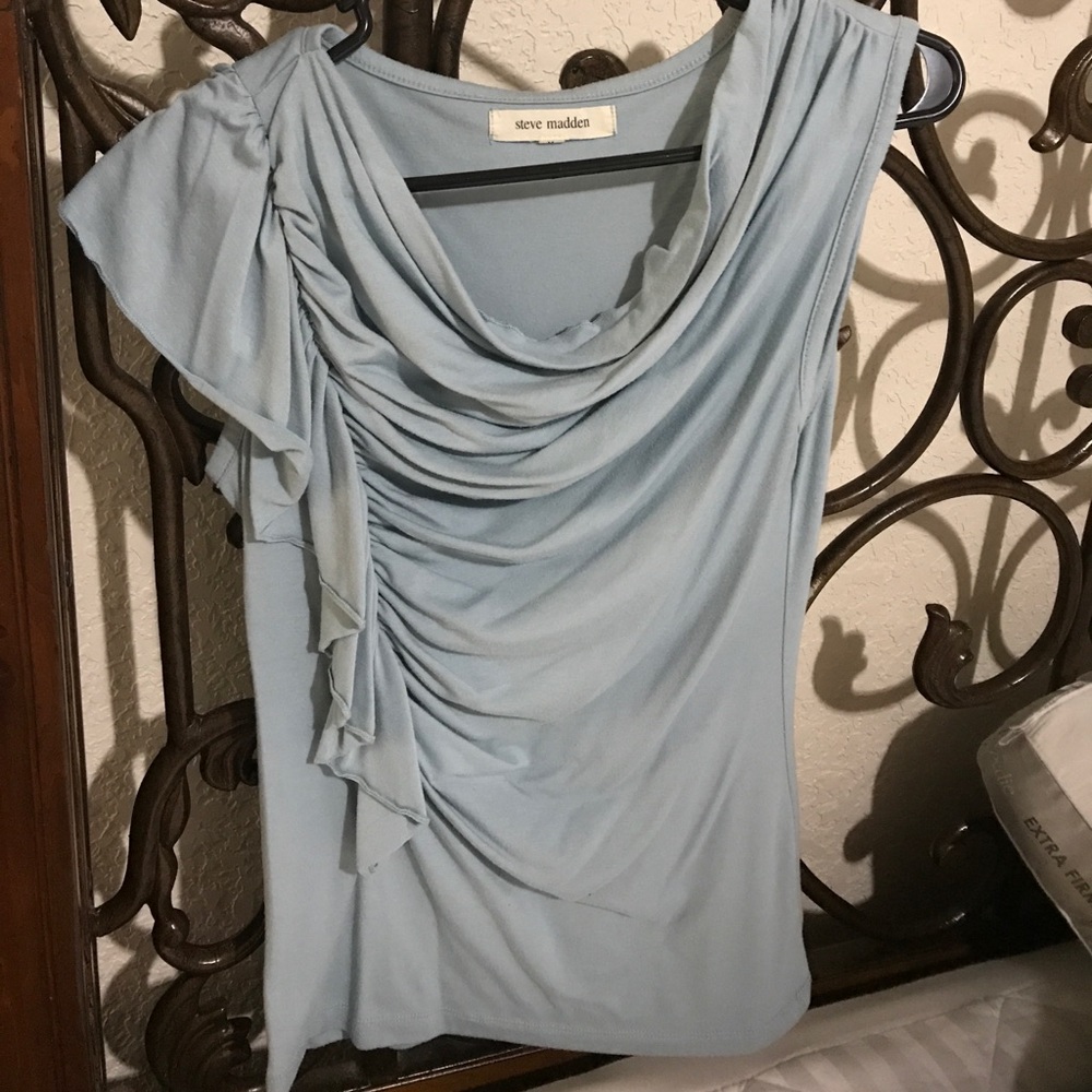 Light blue top
