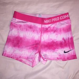 nike pro combat spandex shorts