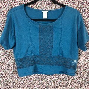 forever 21 lace crop top