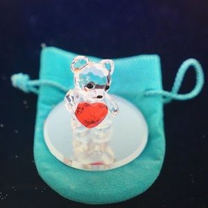Swarovski teddy bear with heart